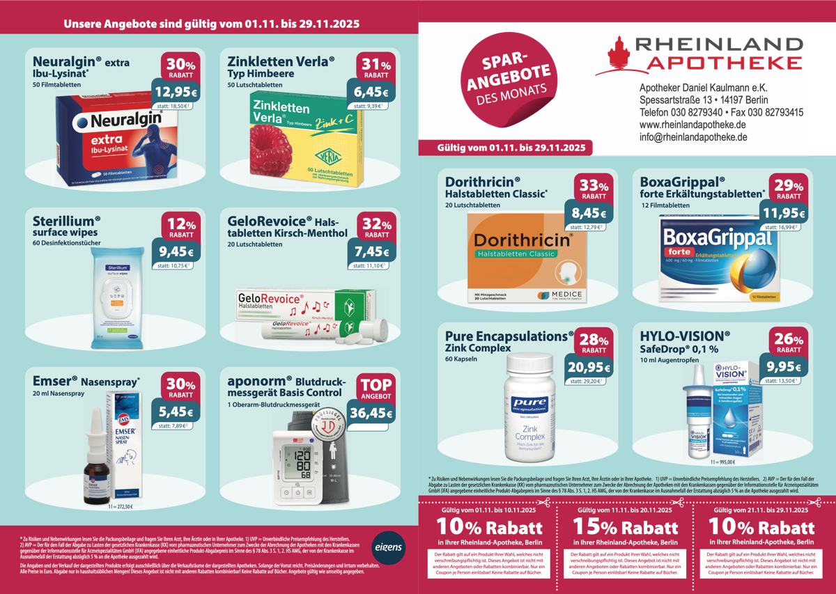 Aktuelle Angebote im Monatsflyer